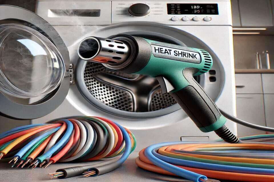 Macarrón retráctil para instalación en lavadoras