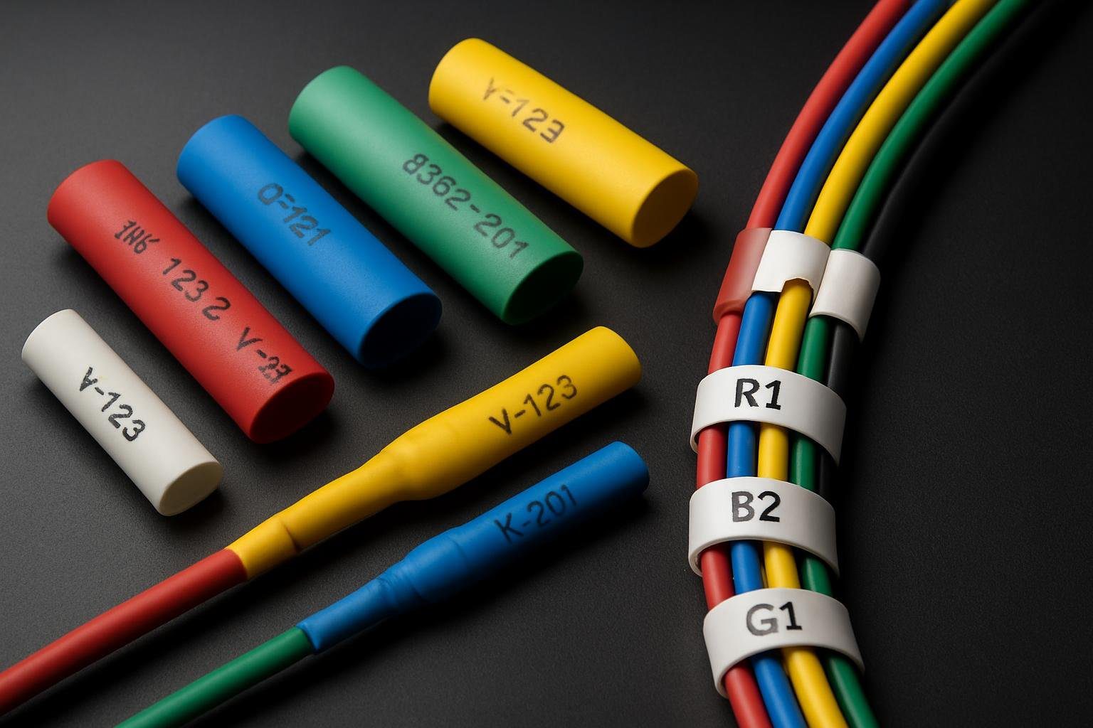 Tubo termorretráctil imprimible para identificación profesional de cables